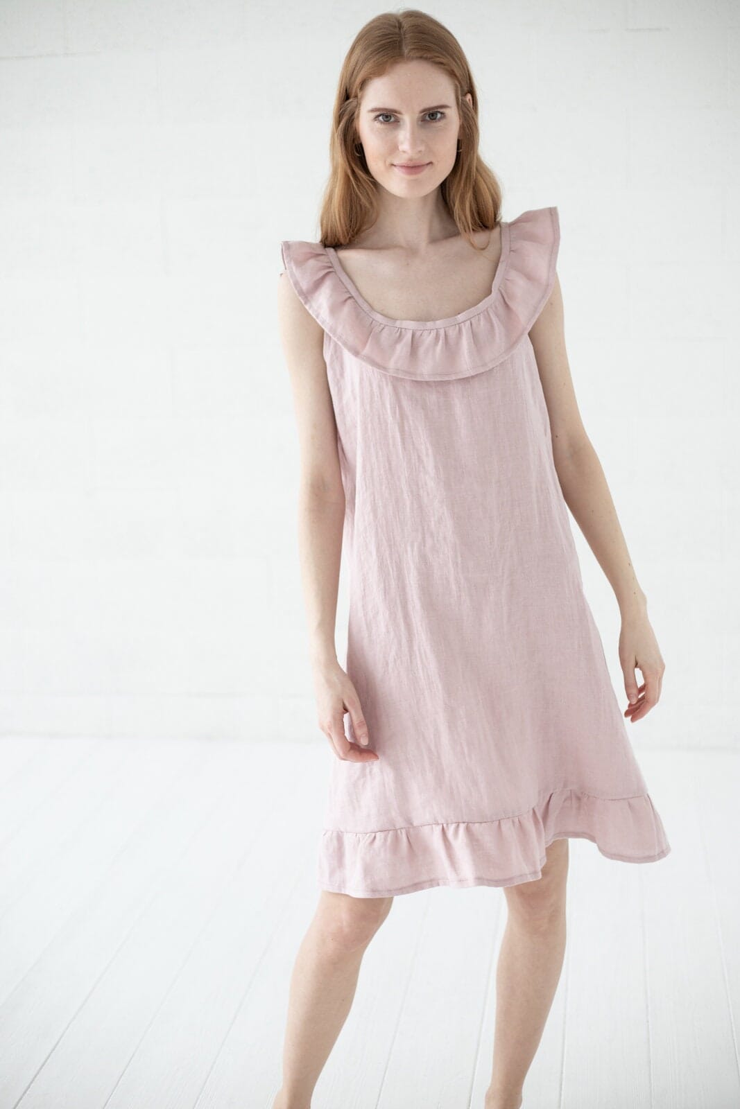 Natural Linen Nightwear for Her Old Linen Mill 