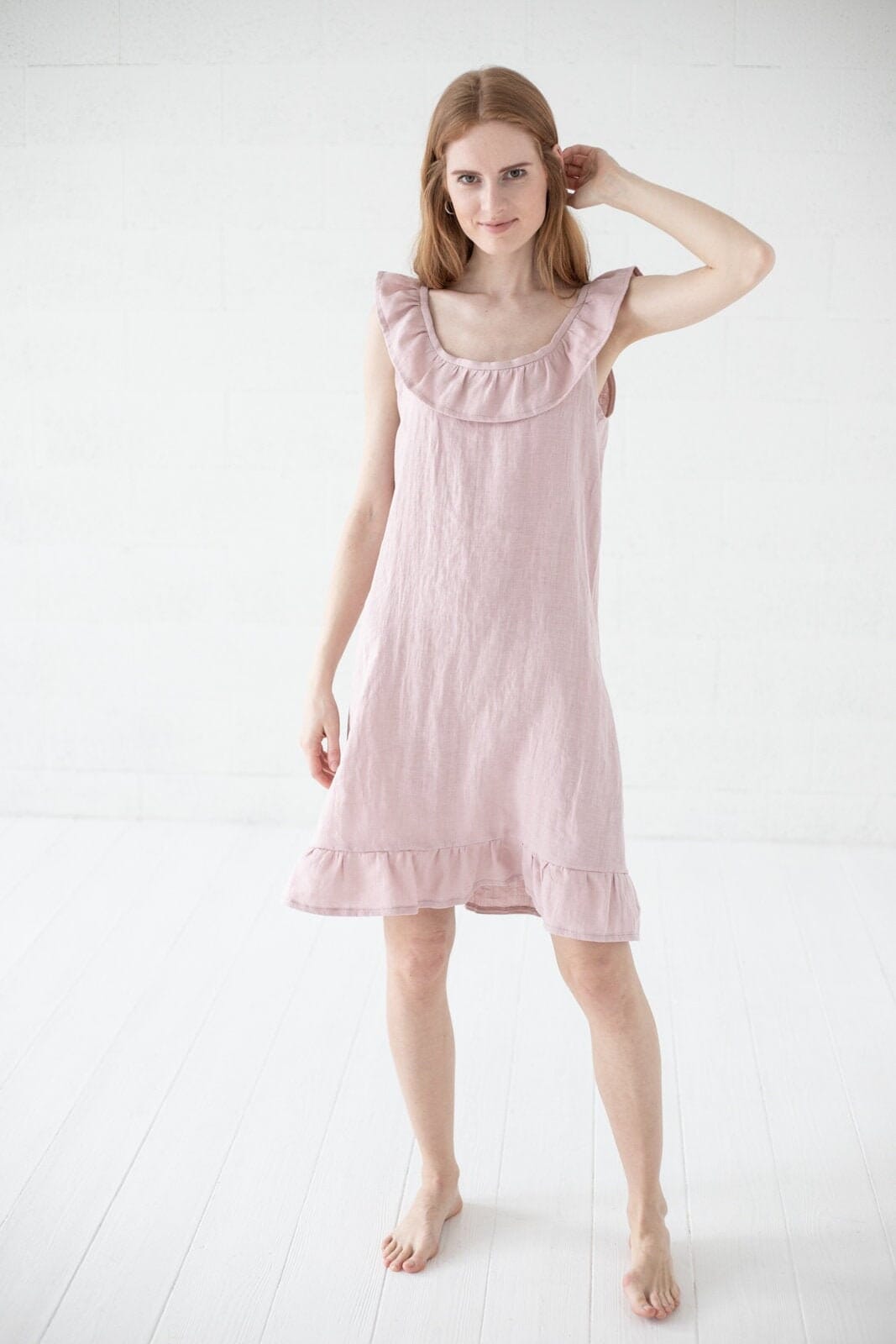 Natural Linen Nightwear for Her Old Linen Mill 