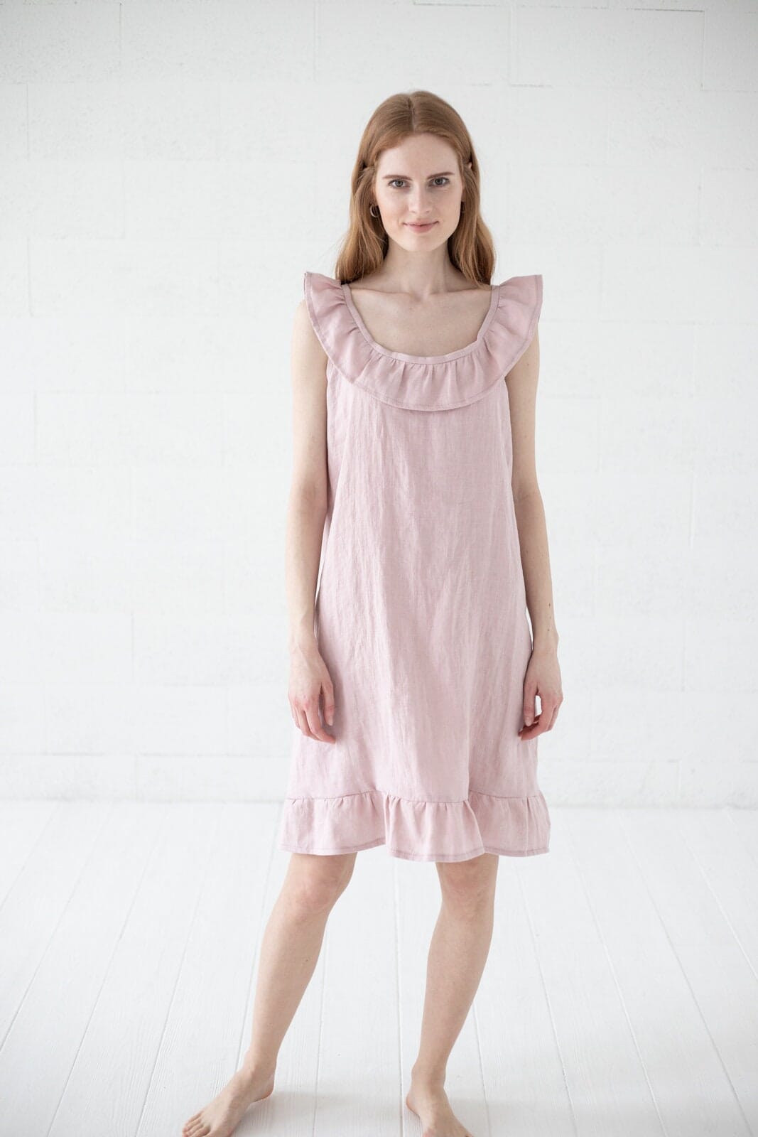 Natural Linen Nightwear for Her Old Linen Mill 