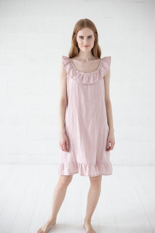 Natural Linen Nightwear for Her Old Linen Mill 