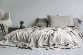 Natural Soft Linen Bedding Gift Set Old Linen Mill 