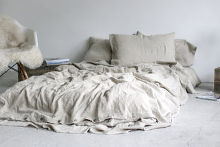 Natural Soft Linen Bedding Gift Set Old Linen Mill 