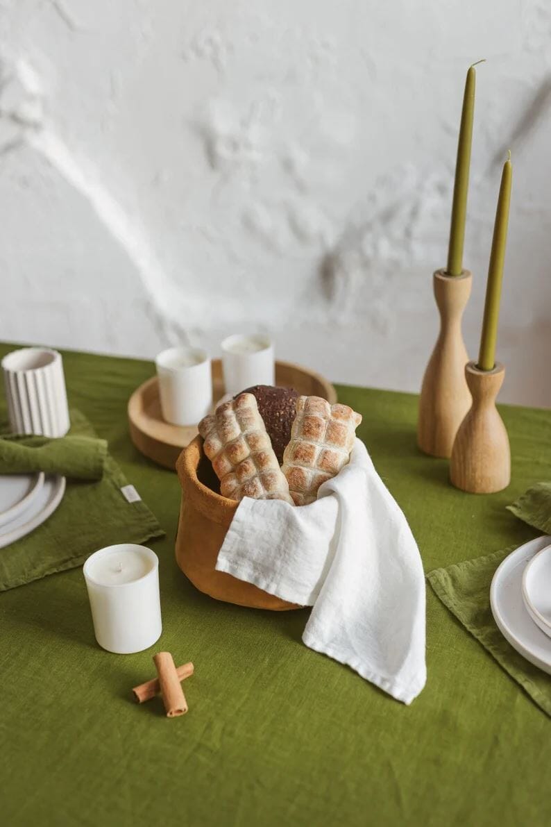 Natural Soft Linen Dining Tablecloth Old Linen Mill 