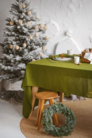 Natural Soft Linen Dining Tablecloth Old Linen Mill 