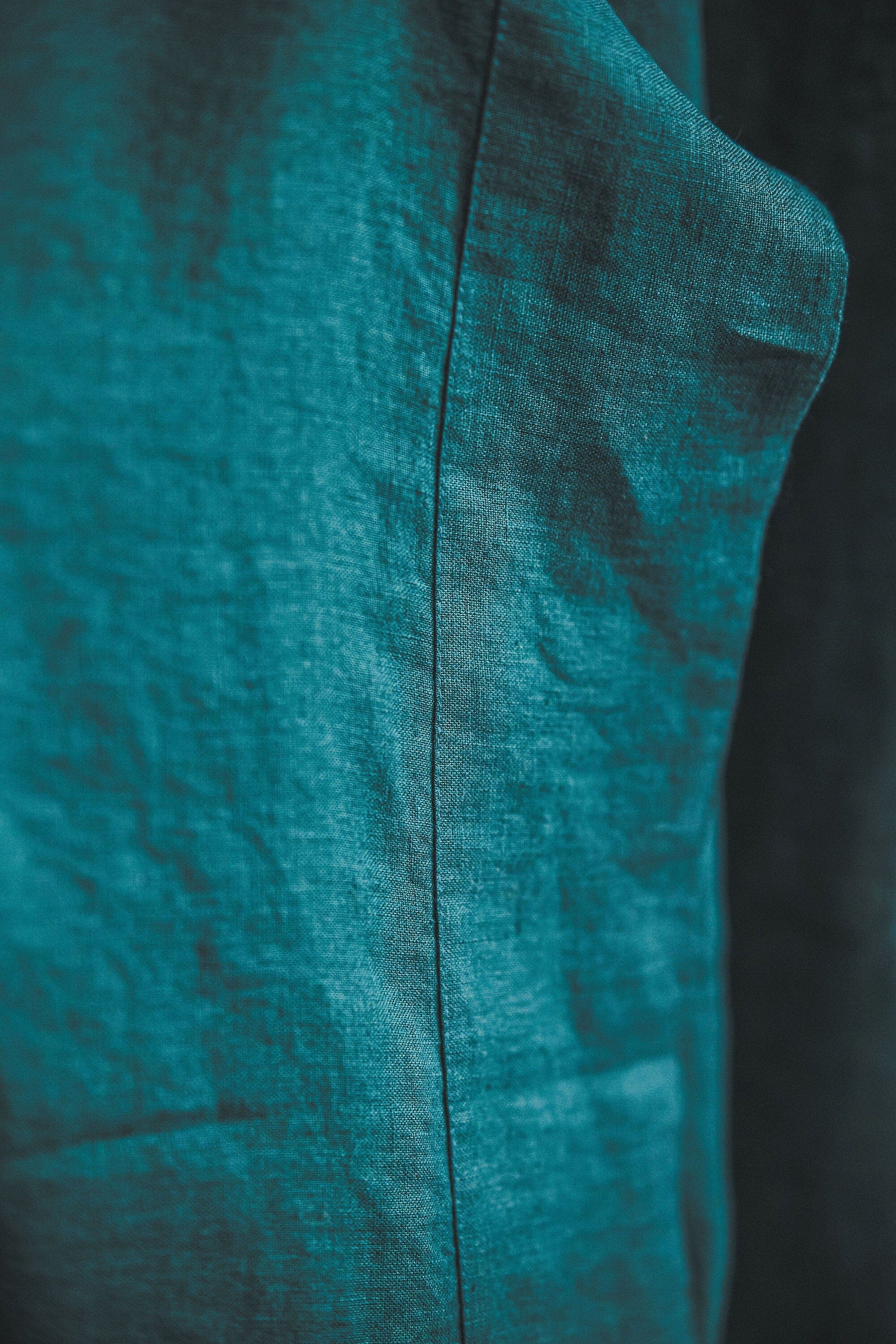 Natural Soft Linen Rod Pocket Curtain Panel Old Linen Mill 