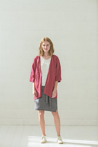 Oversized Linen Kimono Jacket Old Linen Mill 