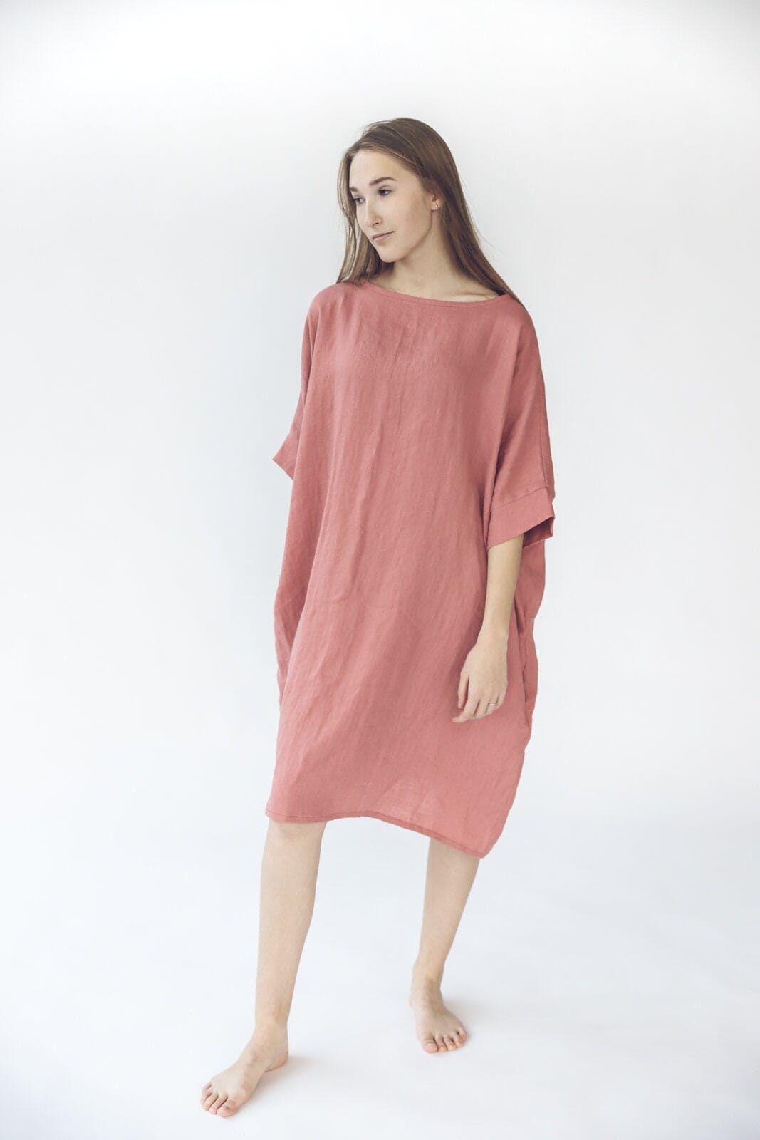 Oversized Linen Soft Dress Old Linen Mill 