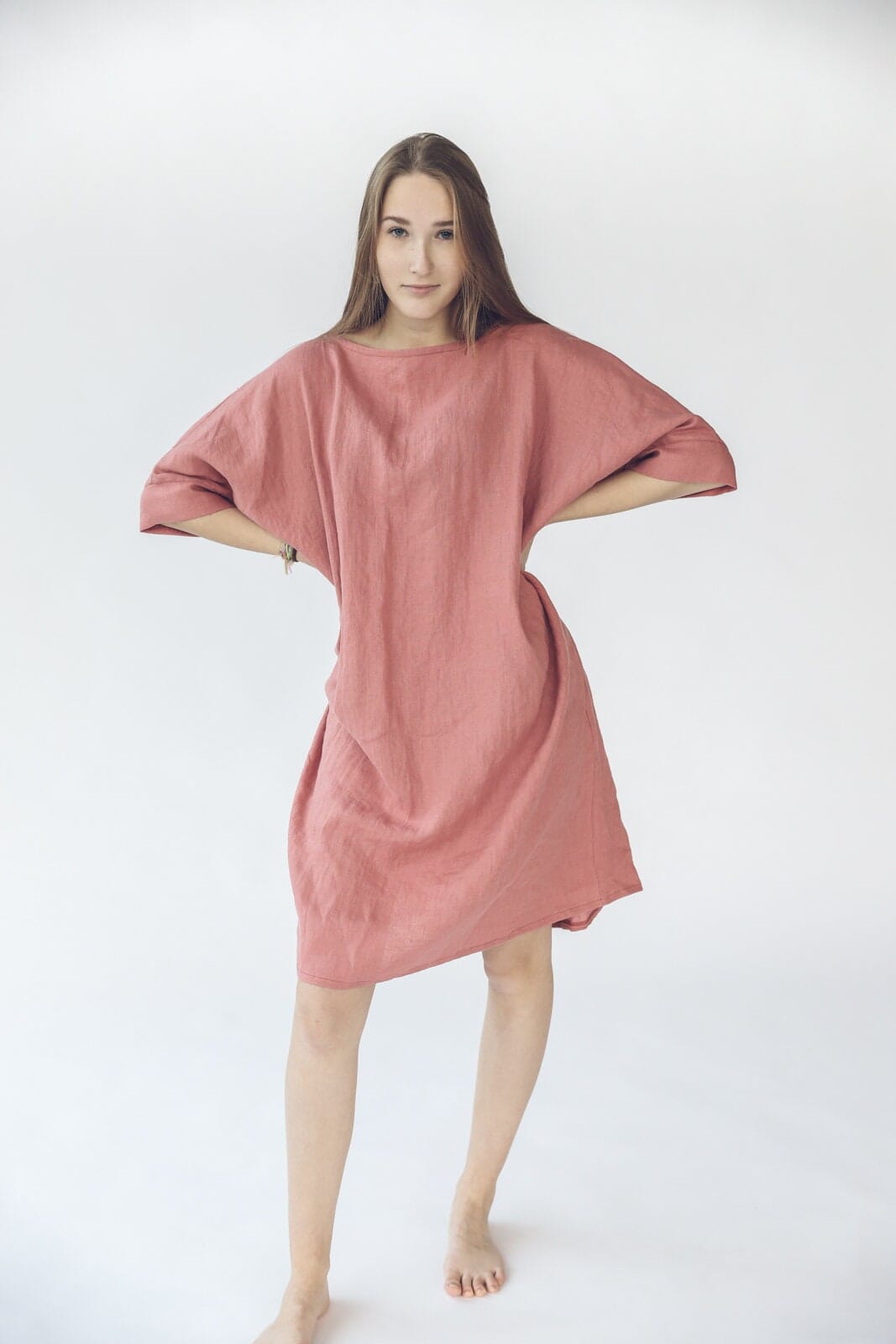 Oversized Linen Soft Dress Old Linen Mill 