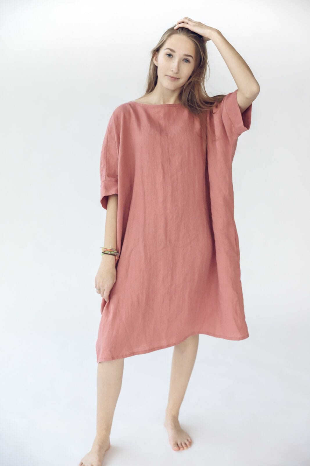 Oversized Linen Soft Dress Old Linen Mill 