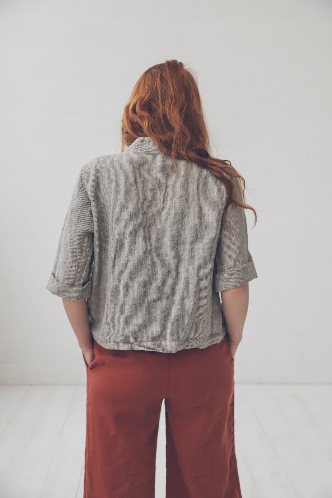Oversized Linen Top Shirt Old Linen Mill 