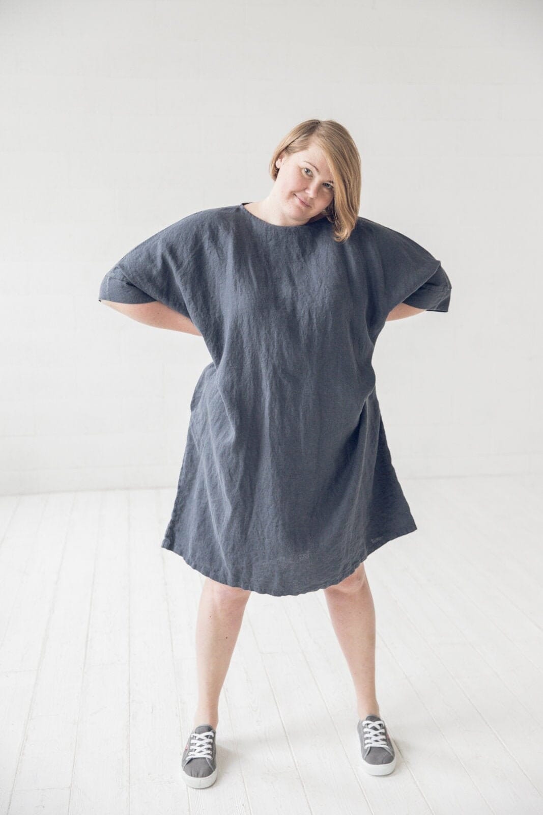 Oversized Loose Fit Linen Summer Dress Old Linen Mill 