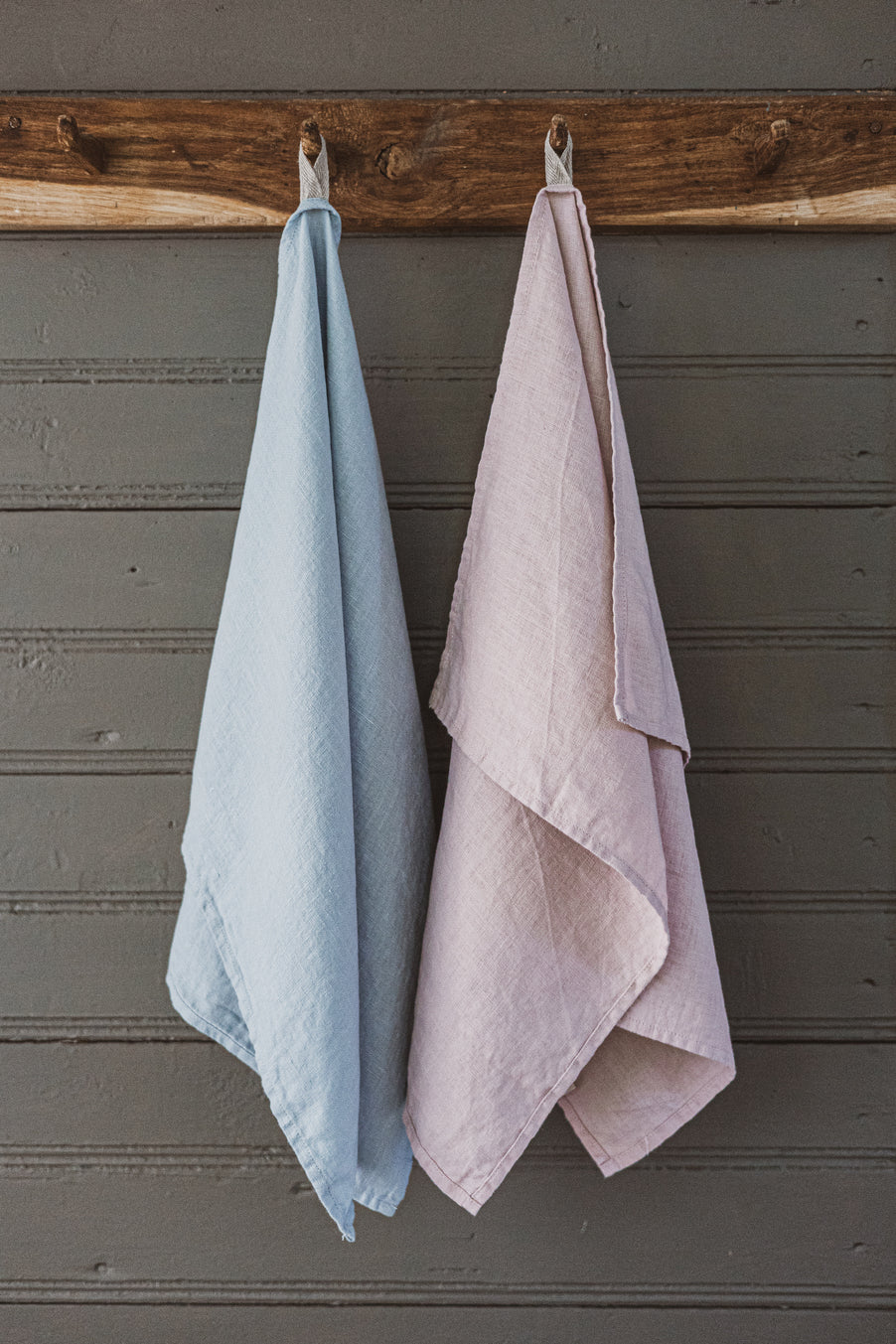 Pastel colors Linen Kitchen Tea Towels set of 2 TT50x70 Old Linen Mill