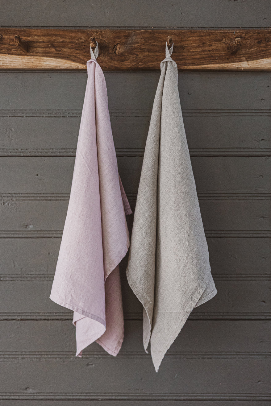 Pastel colors Linen Kitchen Tea Towels set of 2 TT50x70 Old Linen Mill
