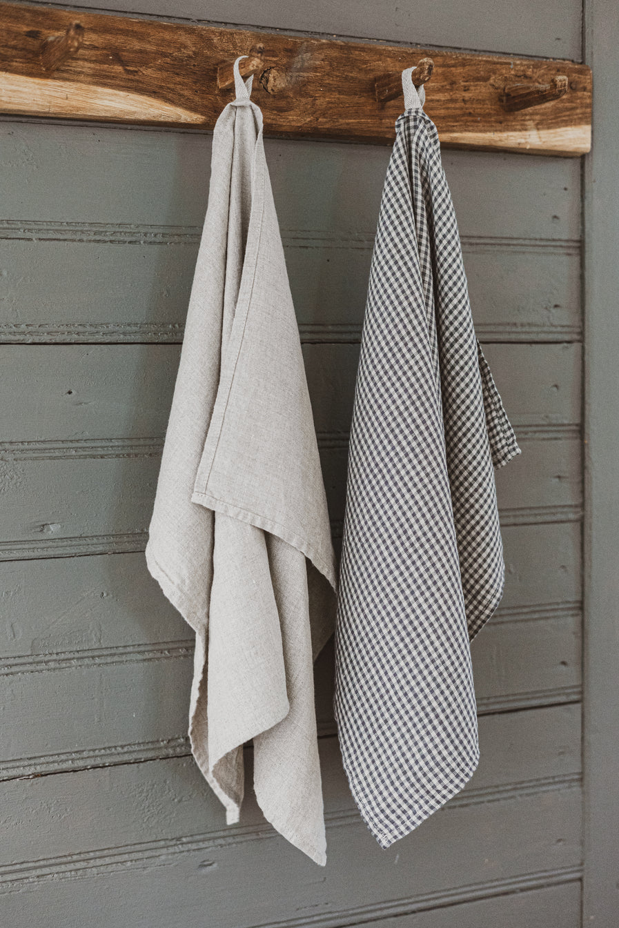Pastel+Pattern Linen Kitchen Tea Towels set of 2 TT50x70 Old Linen Mill