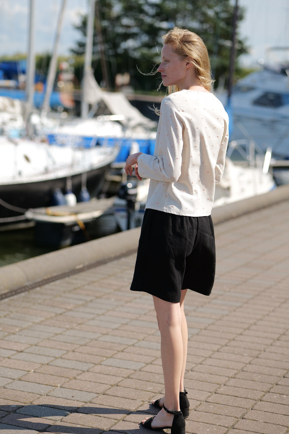 Polka Dot Blouse Mambo T02 Old Linen Mill