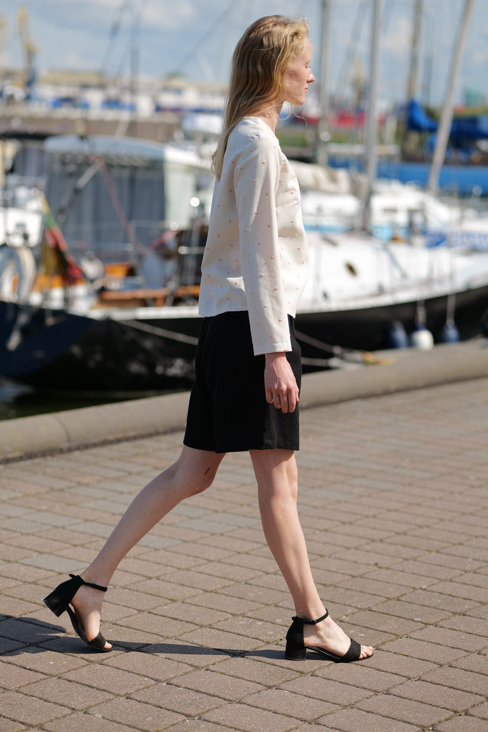 Polka Dot Blouse Mambo T02 Old Linen Mill