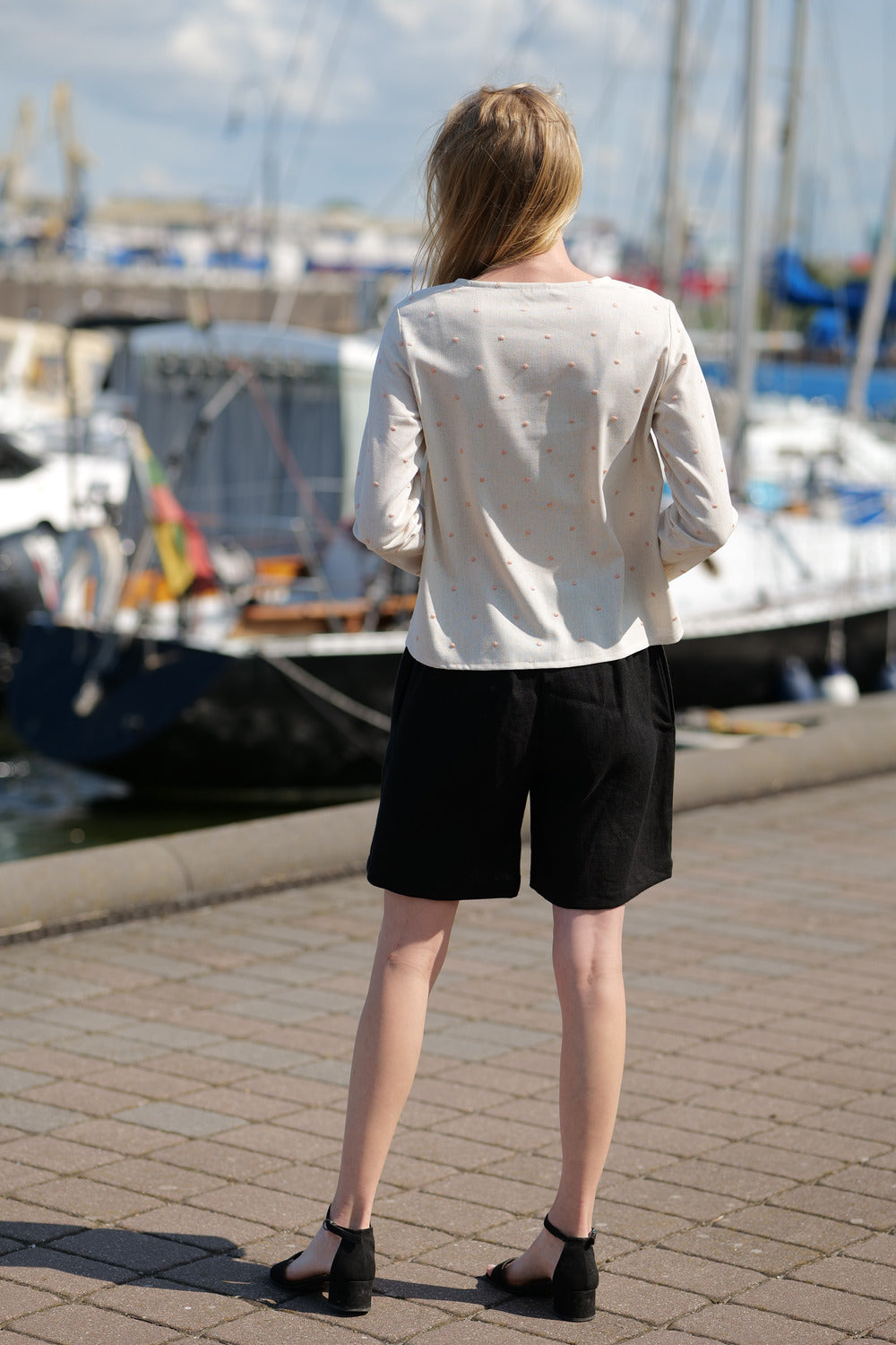 Polka Dot Blouse Mambo T02 Old Linen Mill