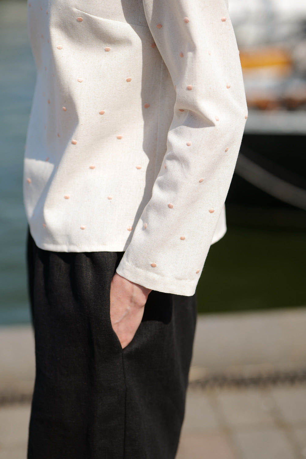 Polka Dot Blouse Mambo T02 Old Linen Mill