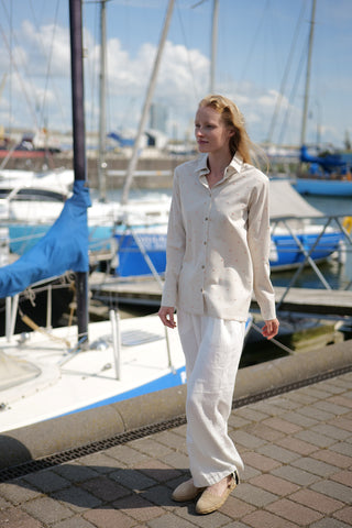 Polka Dot Shirt Tango Old Linen Mill