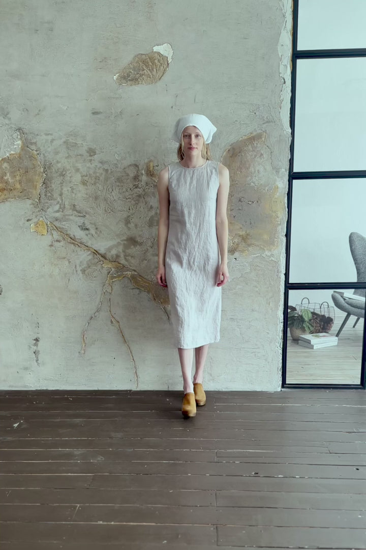 Long Linen Dress  Old Linen Mill