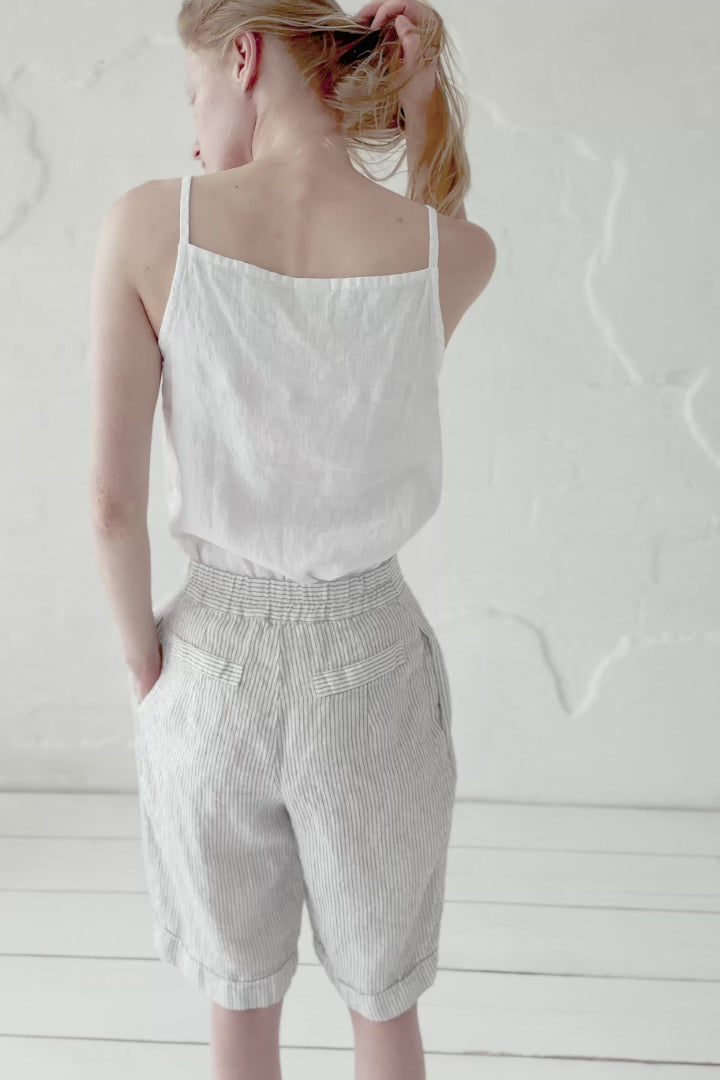 Long Linen Shorts