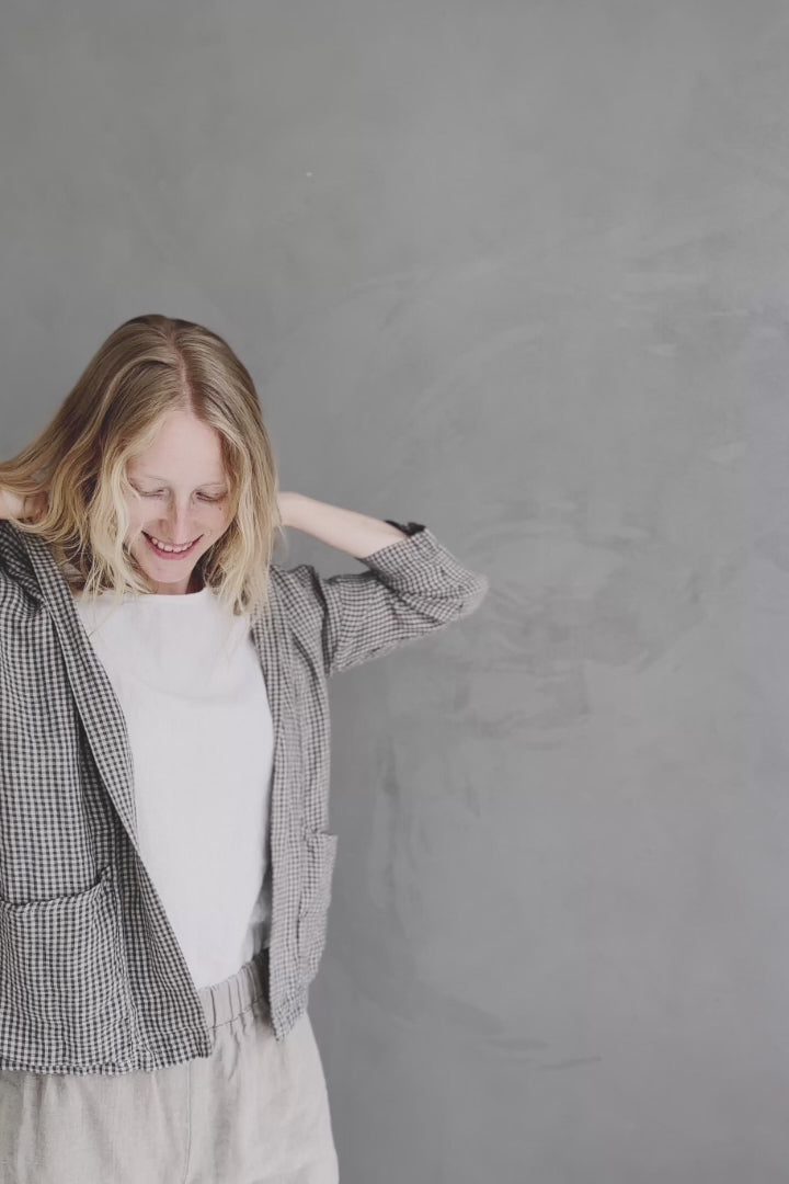 Minimalist Linen Cardigan for Women