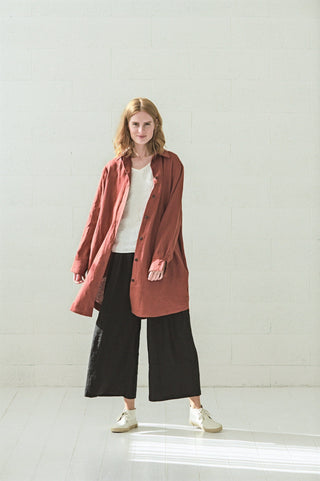 READY TO SHIP Casual Linen Shirt for Women Old Linen Mill