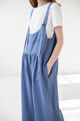 READY TO SHIP Oversized Linen Jumpsuit Old Linen Mill