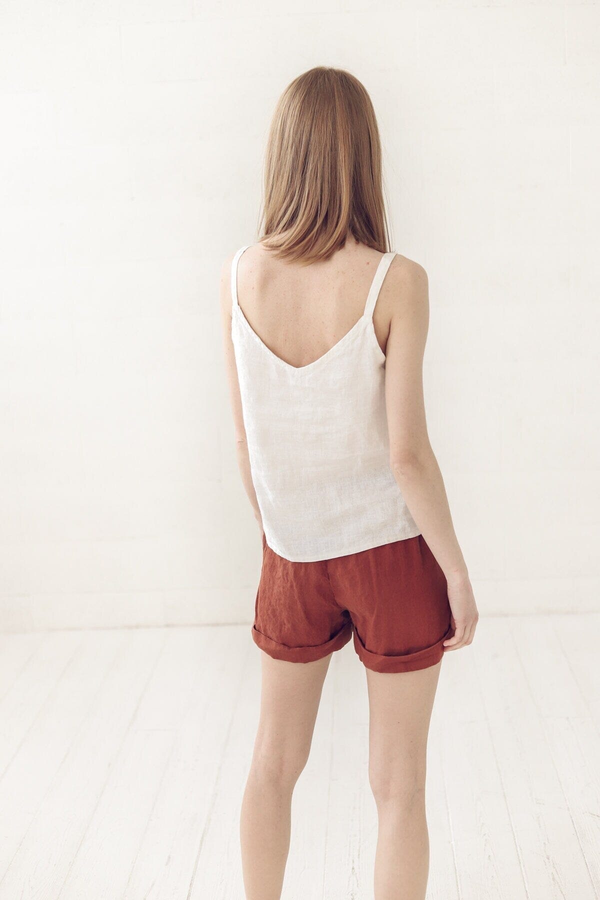 READY TO SHIP Summer Linen Tank Top Old Linen Mill
