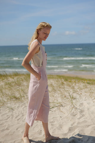 Relaxed Fit Linen Jumpsuit Jumpsuit Old Linen Mill
