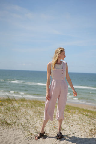 Relaxed Fit Linen Jumpsuit Jumpsuit Old Linen Mill