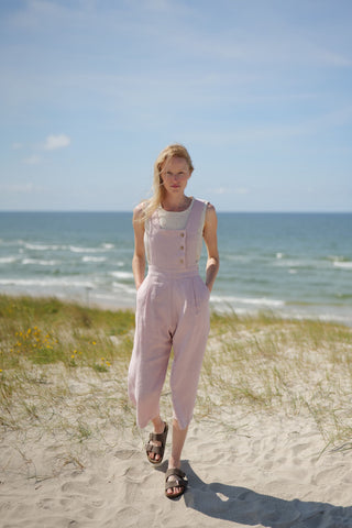 Relaxed Fit Linen Jumpsuit Jumpsuit Old Linen Mill