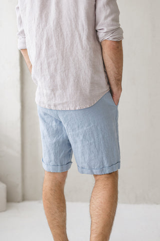 Relaxed Linen Men's Shorts Old Linen Mill