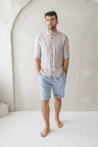 Relaxed Linen Men's Shorts Old Linen Mill