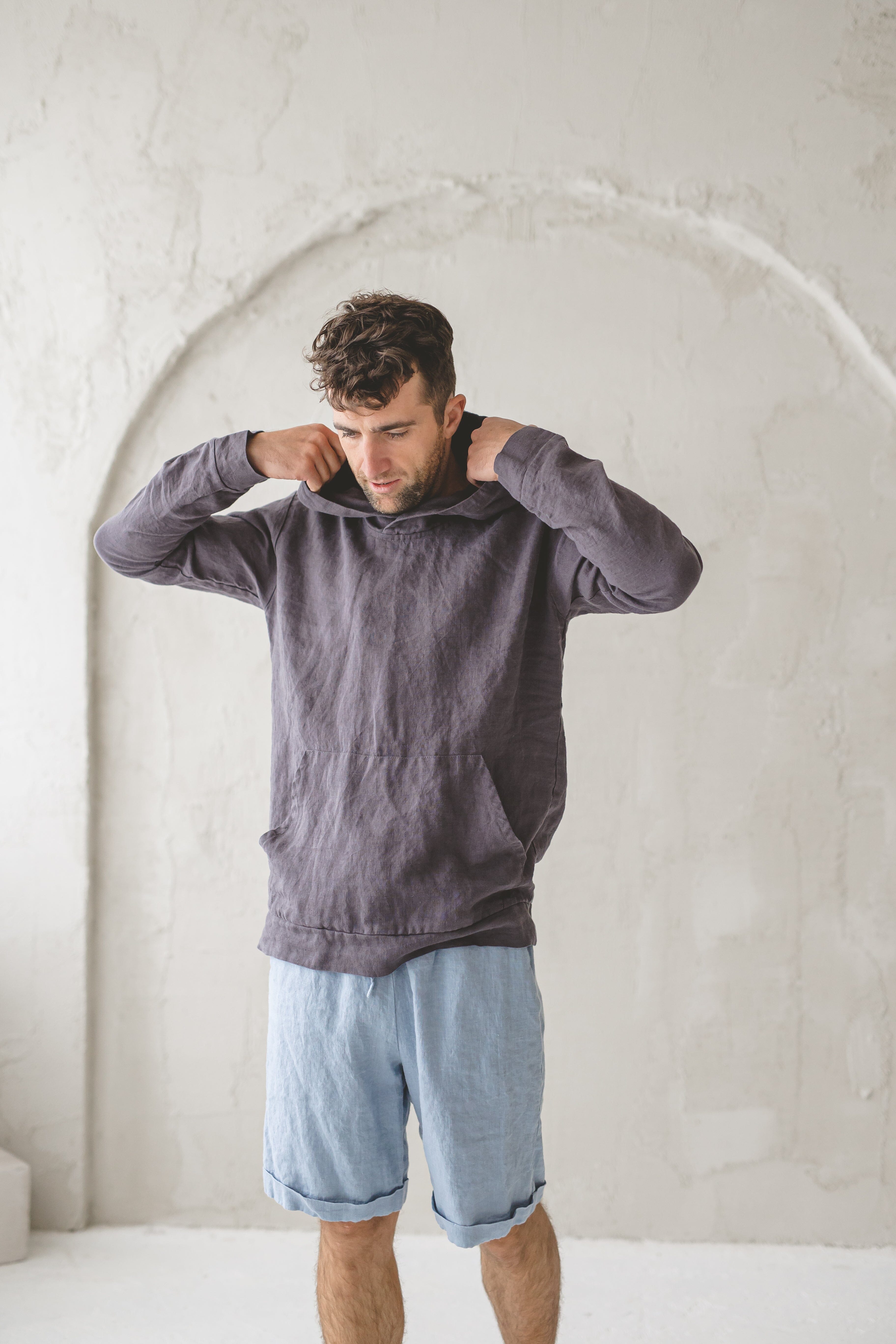 Relaxed Linen Men's Shorts Old Linen Mill