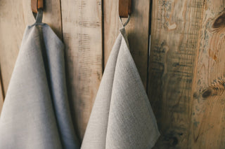 Set of 2 Classic Linen Tea Towels Old Linen Mill 