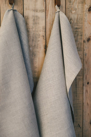 Set of 2 Classic Linen Tea Towels Old Linen Mill 