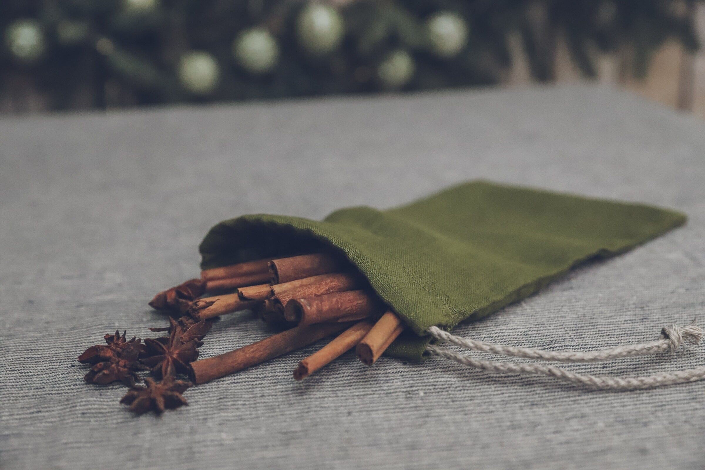 Set of 2 Reusable Storage Linen Bag Old Linen Mill 