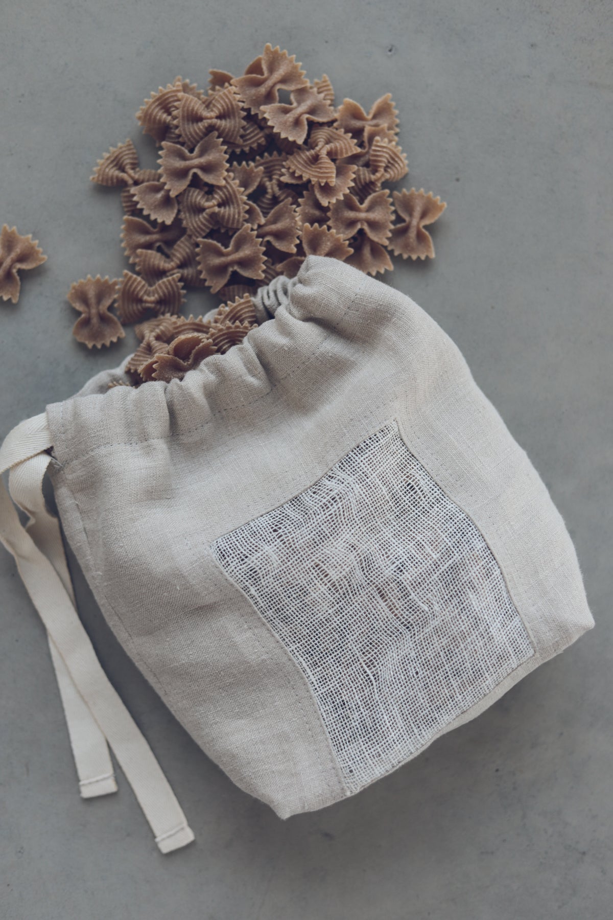 Set of 3 Kitchen Linen Storage Bags Old Linen Mill