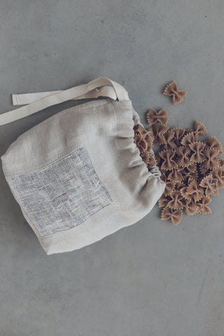 Set of 3 Kitchen Linen Storage Bags Old Linen Mill