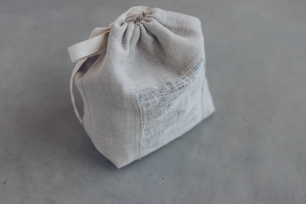 Set of 3 Kitchen Linen Storage Bags Old Linen Mill