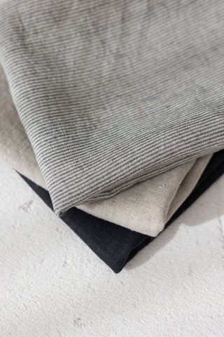 Set of 3 Linen Tea Towels in Different Colors TT50x70 Old Linen Mill