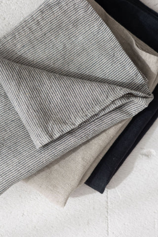 Set of 3 Linen Tea Towels in Different Colors TT50x70 Old Linen Mill
