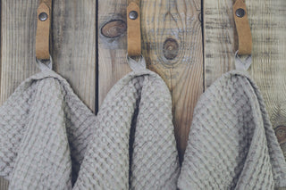 Set of 3 Organic Linen Towels Old Linen Mill 