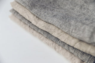 Set of 4 Natural Linen Tea Towels Set Old Linen Mill 