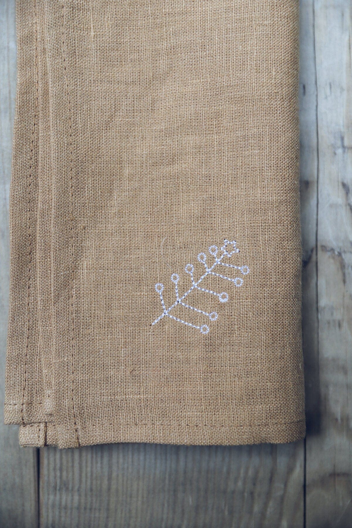 Sets of Handmade Gift Linen Table Napkins with Gift Box Old Linen Mill 