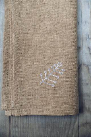 Sets of Handmade Gift Linen Table Napkins with Gift Box Old Linen Mill 