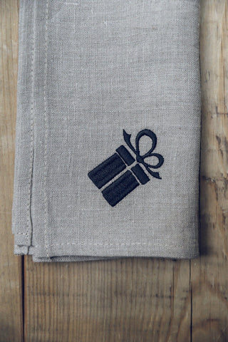 Sets of Handmade Gift Linen Table Napkins with Gift Box Old Linen Mill 