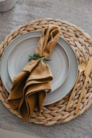 Sets of Handmade Table Linen Napkins Gift Idea Old Linen Mill 