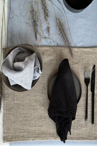 Sheer Gauze Linen Napkins Set of 2 - Handmade TN Old Linen Mill